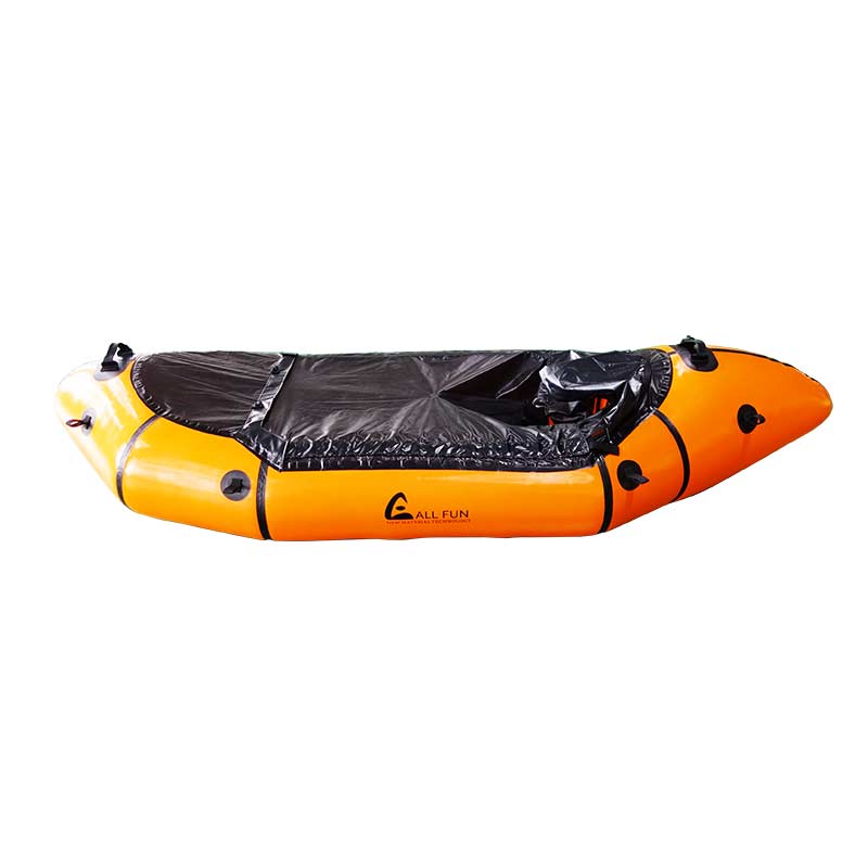 All Fun Bright Color Portable Single Packraft con cubierta Spraydeck
