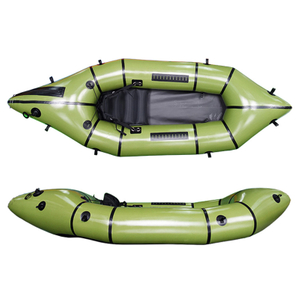 Green White Water 210D TPU Embarcación Inflable Packrafts